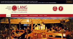 Desktop Screenshot of lang-gaststaetten.de