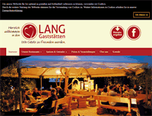 Tablet Screenshot of lang-gaststaetten.de